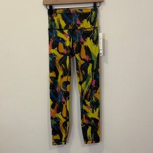 lululemon athletica wunder train high rise Abstract Print Leggings NWT
